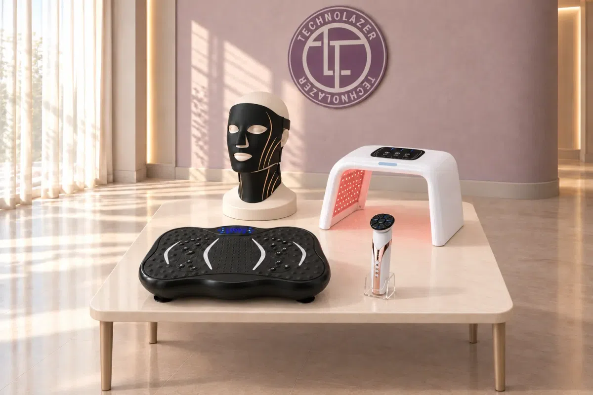 LED-маска, лампа TechnoSteam LED, TechnoEMS і платформа VibroTech